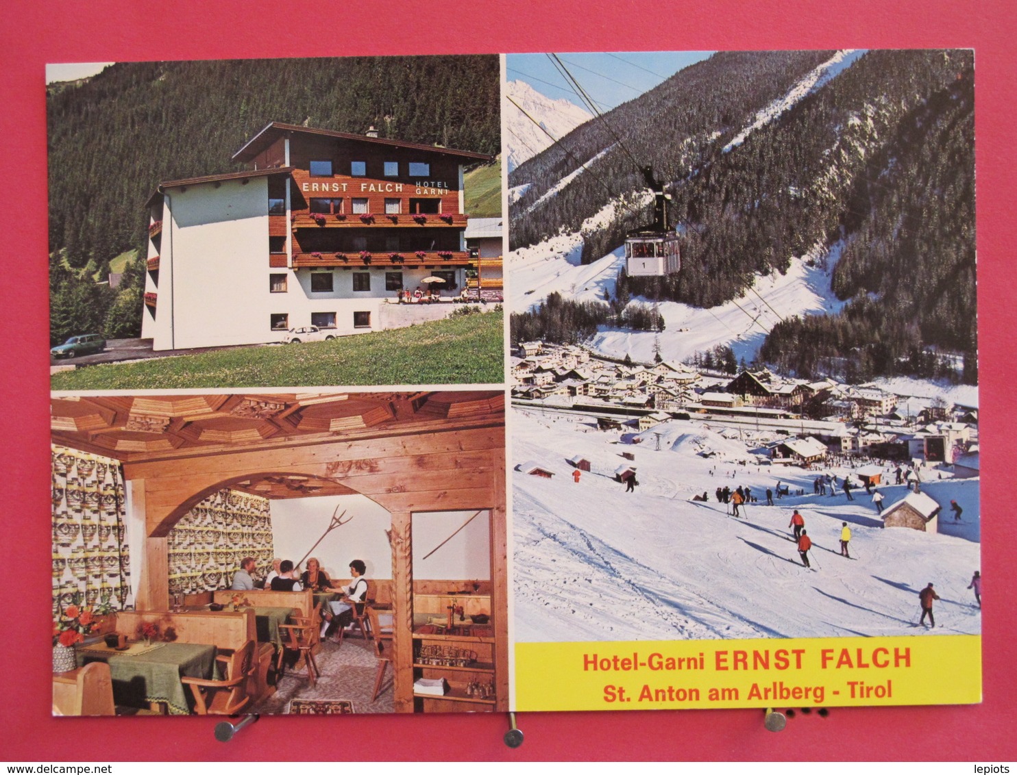 Visuel Très Peu Courant - Autriche - St Anton Am Arlberg - Hotel Garni Ernst Falch - Scans Recto-verso - St. Johann In Tirol