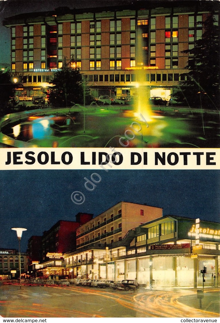 Cartolina Jesolo Lido Notturno Vedute 1969 (Venezia) - Venezia