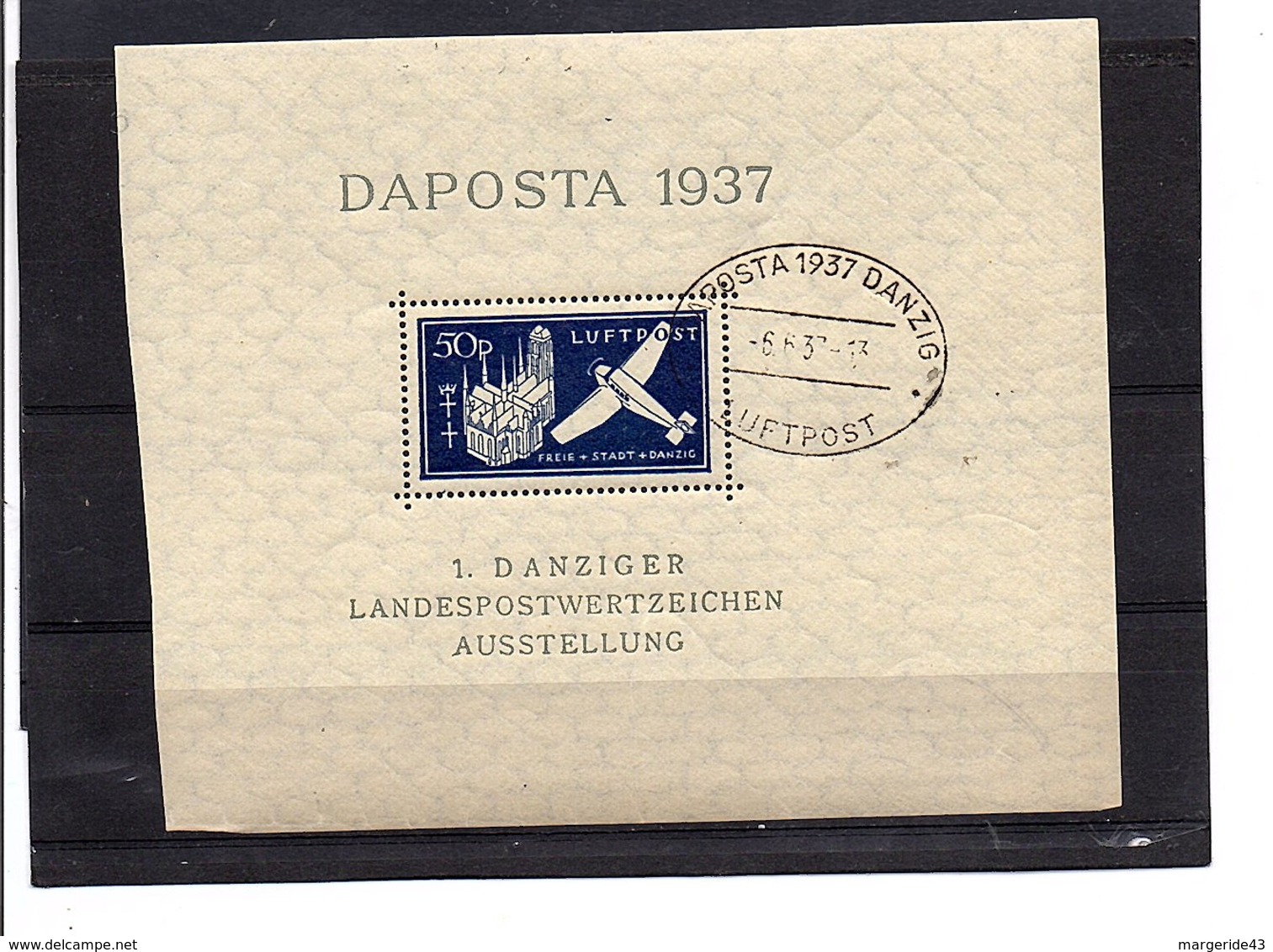 DANTZIG BF 2 EXPO PHILA. DE DANTZIG 1937 - Silésie