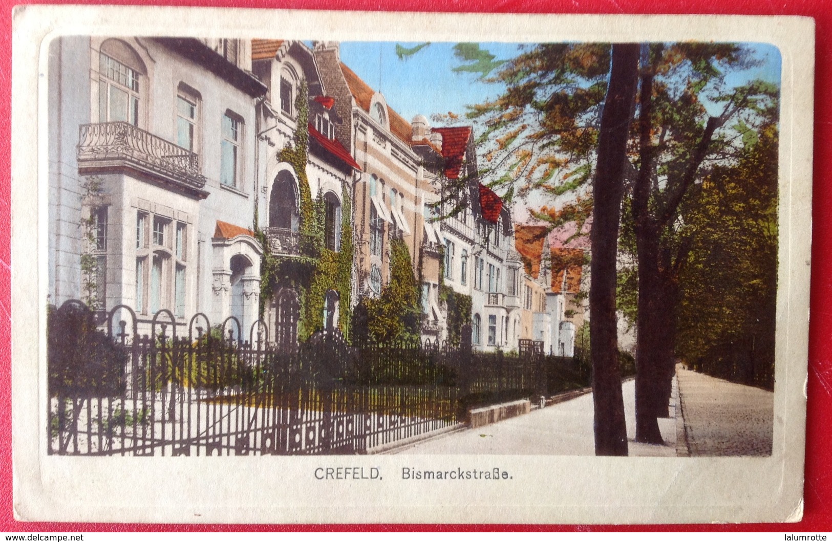 CP. 2403. Crefeld, Krefeld. Bismarckstrabe. CP Envoyée Par Un Soldat Armee Belge D.occupation - Krefeld