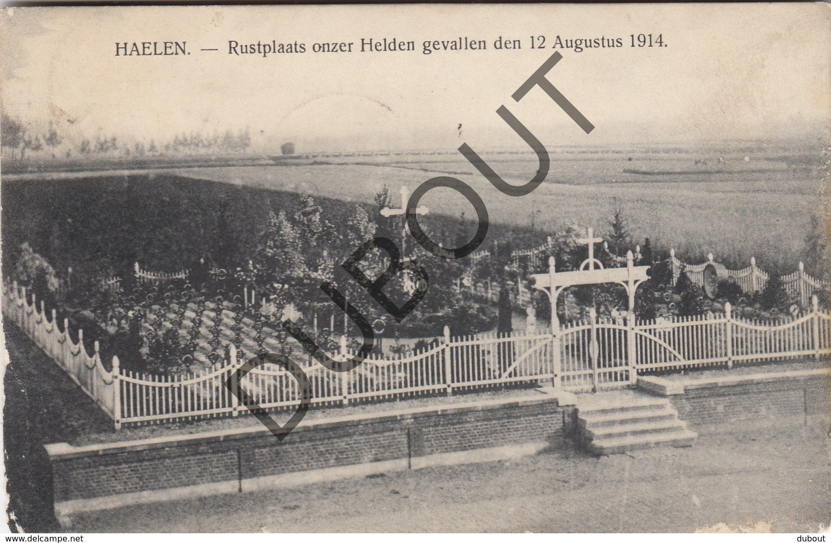 Postkaart/Carte Postale HALEN Haelen - Rustplaats Onzer Helden Gevallen Den 12 Augustus 1914  (O434) - Halen