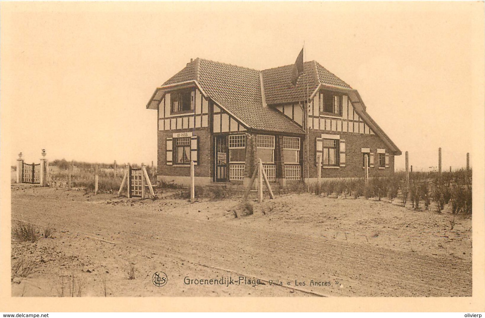 Belgique - Nieuport - Groenendijk-Plage - Villa " Les Ancres " - Nieuwpoort
