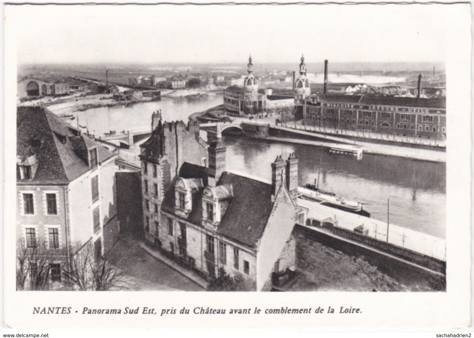 44. Gf. NANTES. Panorama Sud Est, Pris Du Château Avant Le Comblement De La Loire. 699 - Nantes