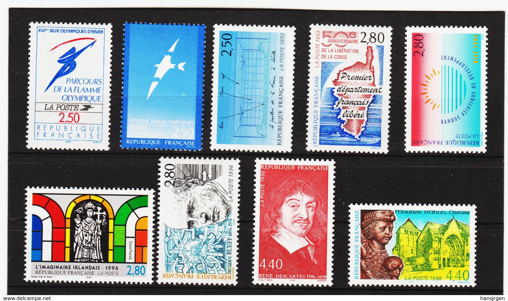 FOX286 FRANKREICH 1991/97 POSTFRISCHES - LOT  SIEHE ABBILDUNG - Unused Stamps