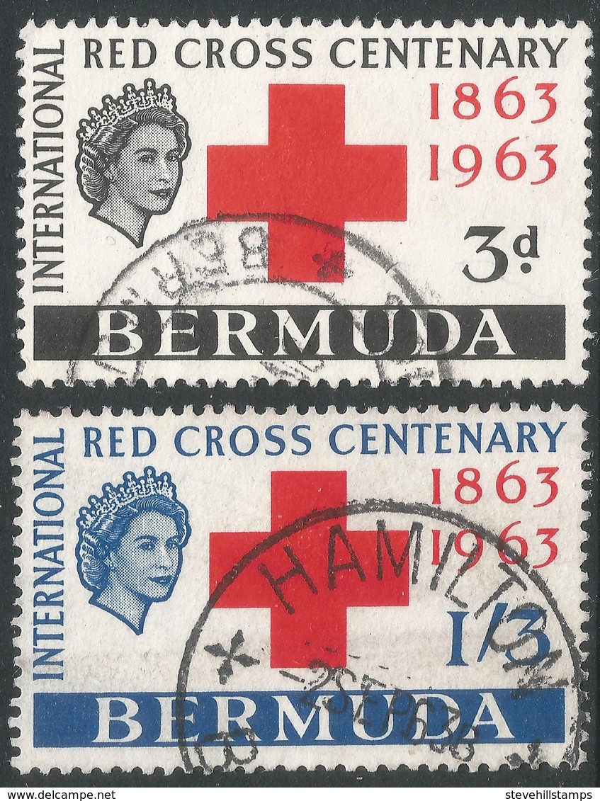 Bermuda. 1963 Red Cross Centenary. Used Complete Set. SG 181-182 - Bermuda