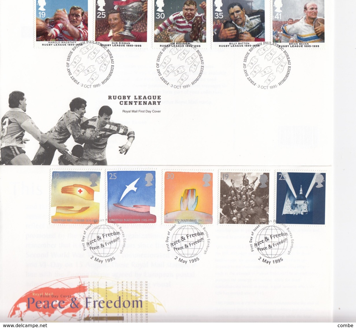 TWO FDC GREAT-BRITAIN / 2 - Other & Unclassified
