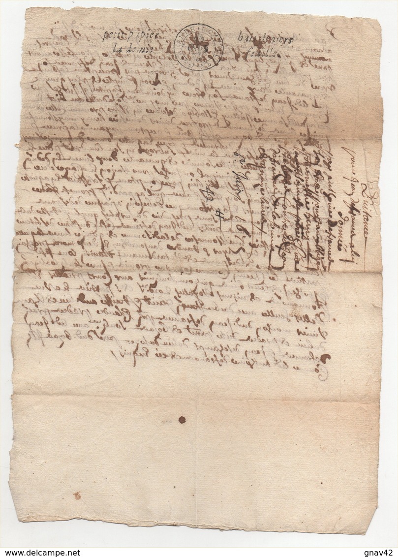 Acte 1675 - Manuscrits