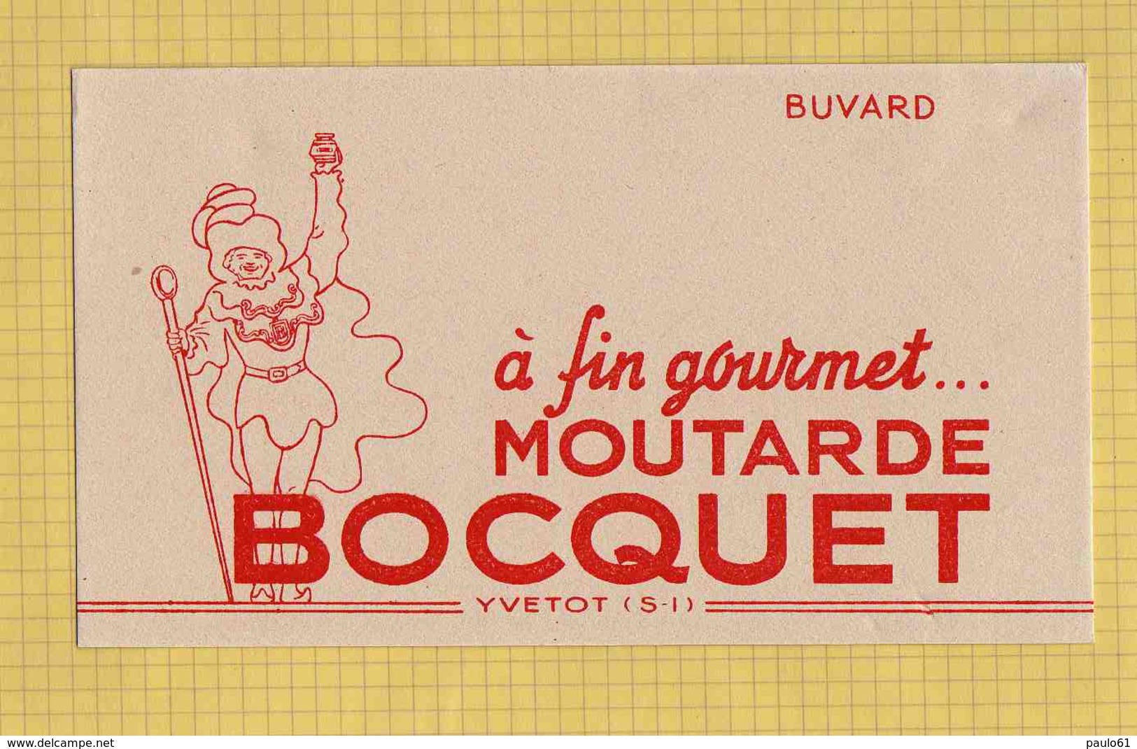 BUVARD :A Fin Gourmet  Moutarde BOCQUET Yvetot - Mostaza