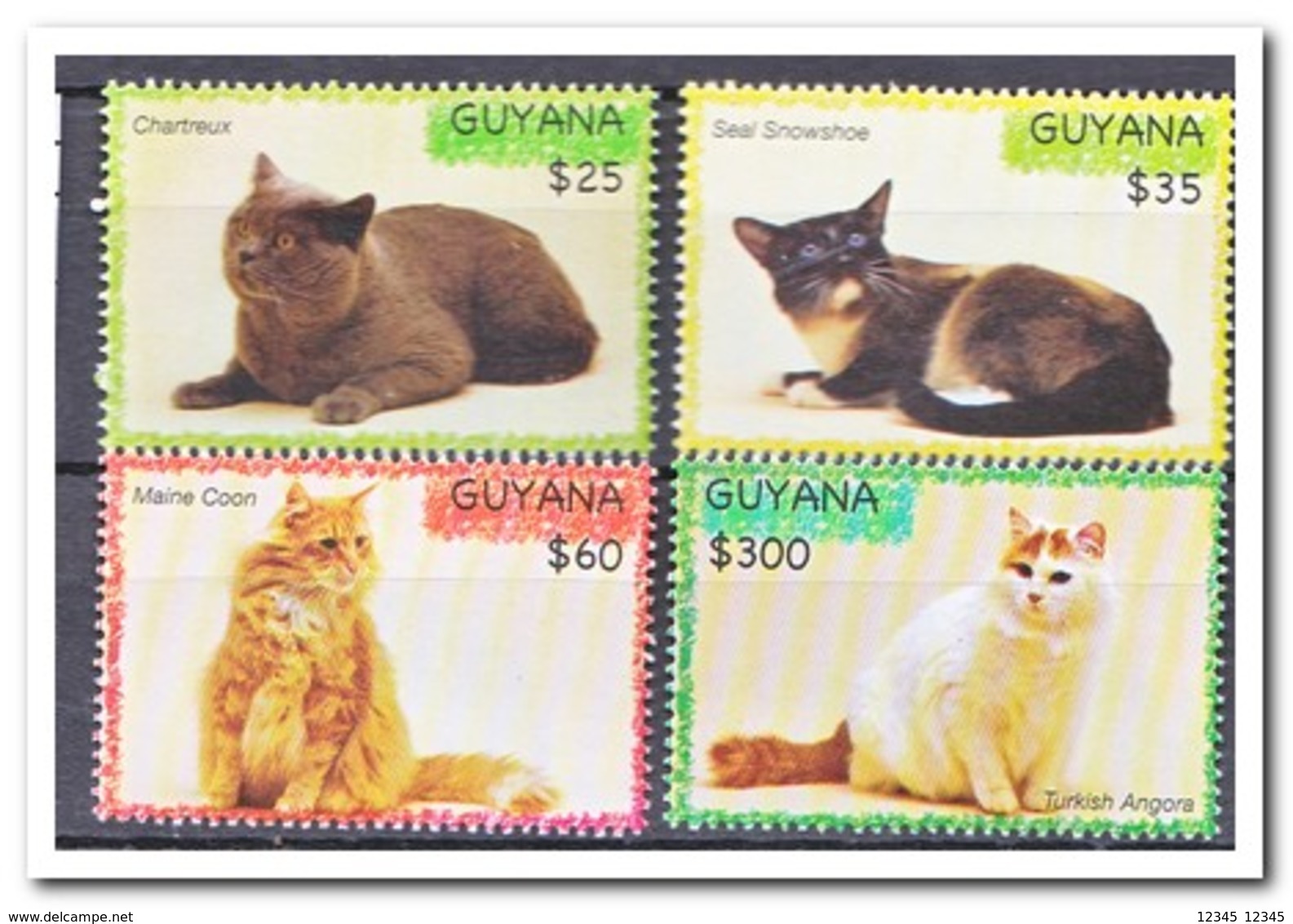 Guyana 2007, Postfris MNH, Cats - Guyana (1966-...)