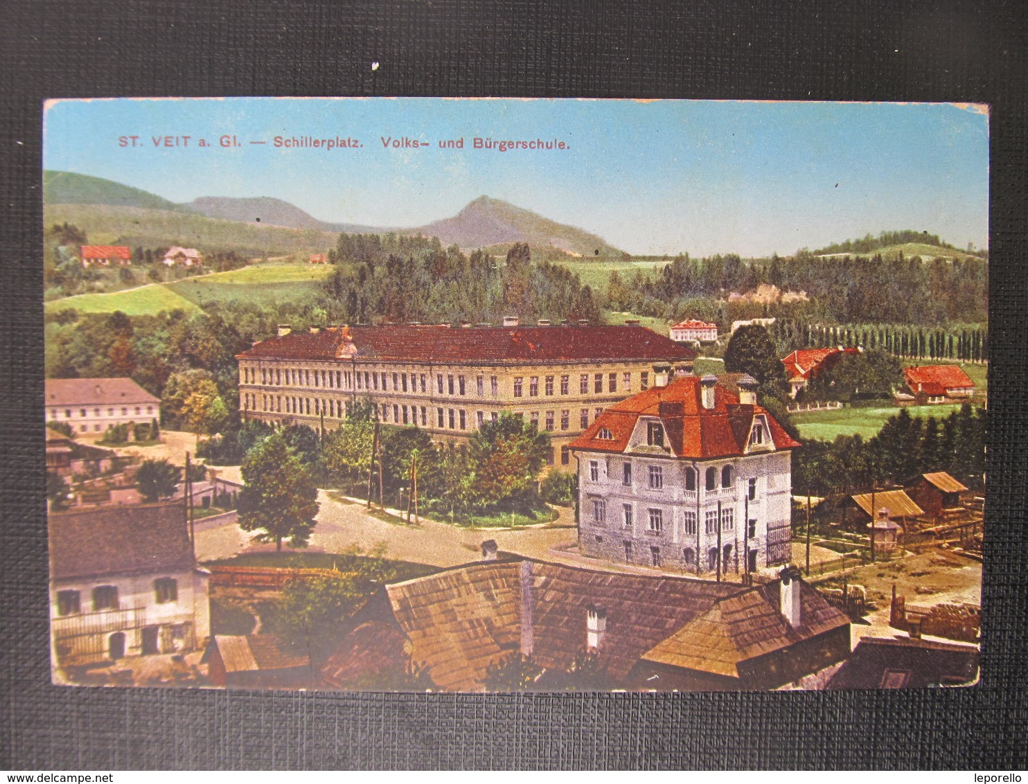 AK ST. VEIT A.d.Glan Schillerplatz 1914  ///  D*37187 - St. Veit An Der Glan