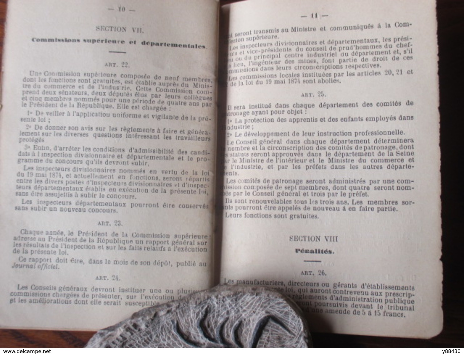 livret personnel de l'enfanf à GANNAT. Allier - Année 1907 - TRAVAIL DES ENFANTS DANS L'INDUSTRIE - 44 pages - 15 photos