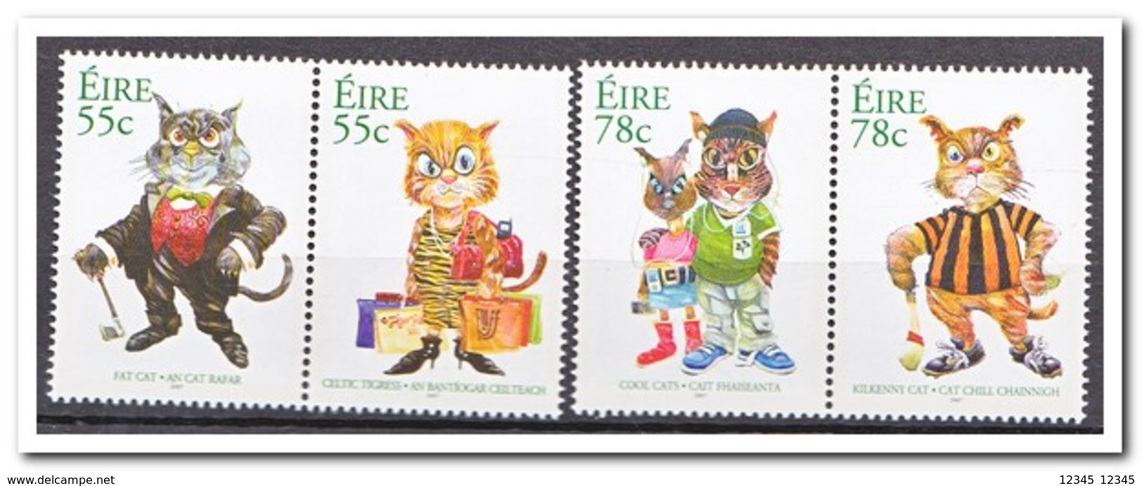 Ierland 2007, Postfris MNH, Cats - Ongebruikt