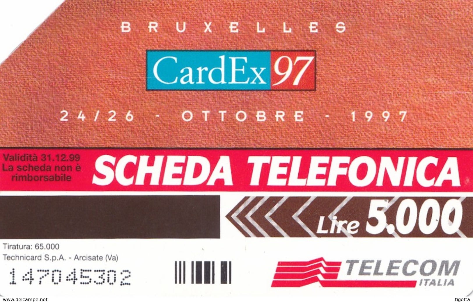 SCHEDA TELEFONICA  CARDEX 97  SCADENZA 31/12/1999 USATA - Pubbliche Speciali O Commemorative