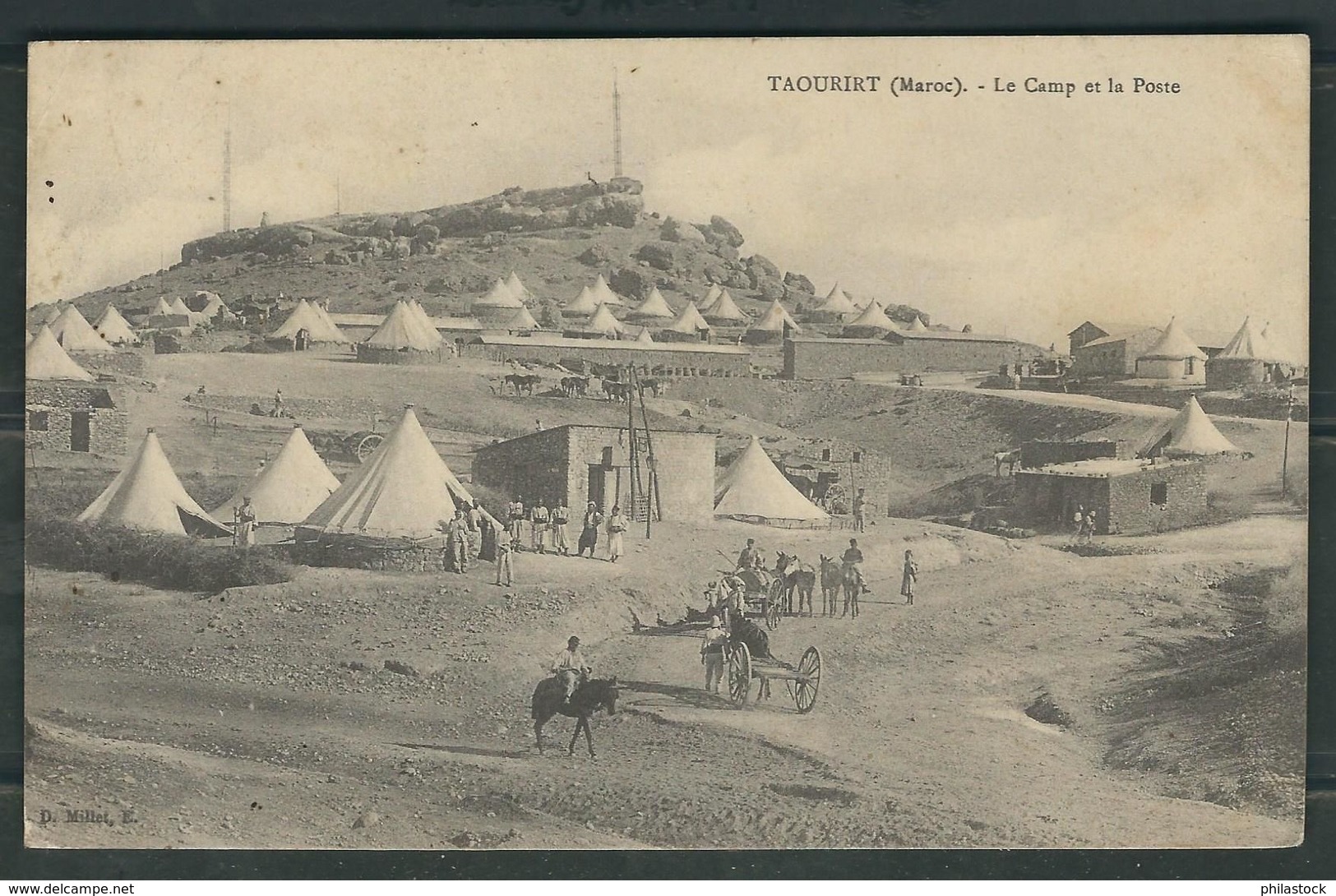 MAROC 1912 CPA Taourirt Trésor & Postes 102 - Cachets Militaires A Partir De 1900 (hors Guerres)