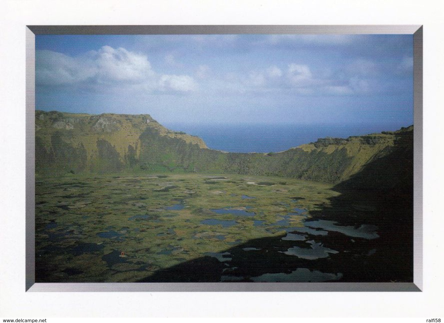 1 AK Easter Island * Rapa Nui * Osterinsel * Der Vulkankrater Rano Kau * Zu Chile * Seit 1995 UNESCO Weltkulturerbe * - Rapa Nui