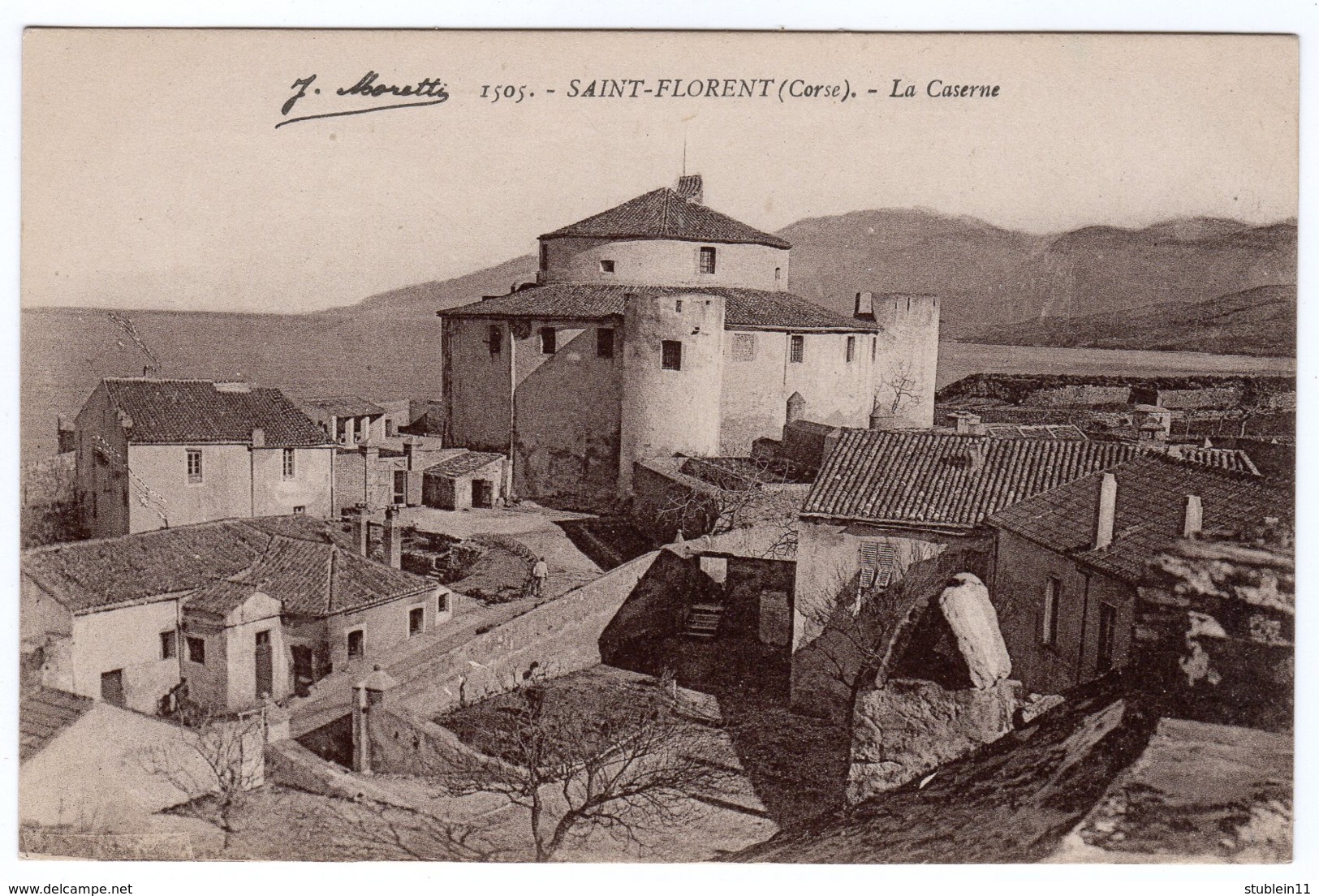 Corse.  Saint-Florent. La Caserne + Les Vieilles Maisons     LES 2 CARTES - Autres & Non Classés