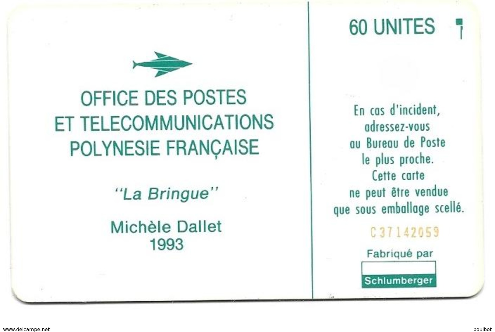 Télécarte Polynésie  PF16   9N° Rouges - French Polynesia