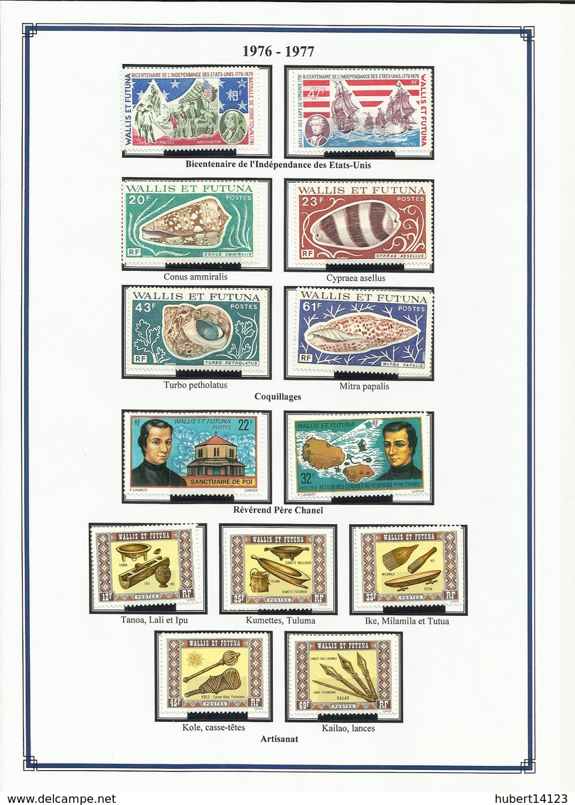 WALLIS ET FUTUNA N° 190 à 191 + 192 à 195 + 196 à 202 De 1976 1977 Neufs Sans Charnière - Unused Stamps