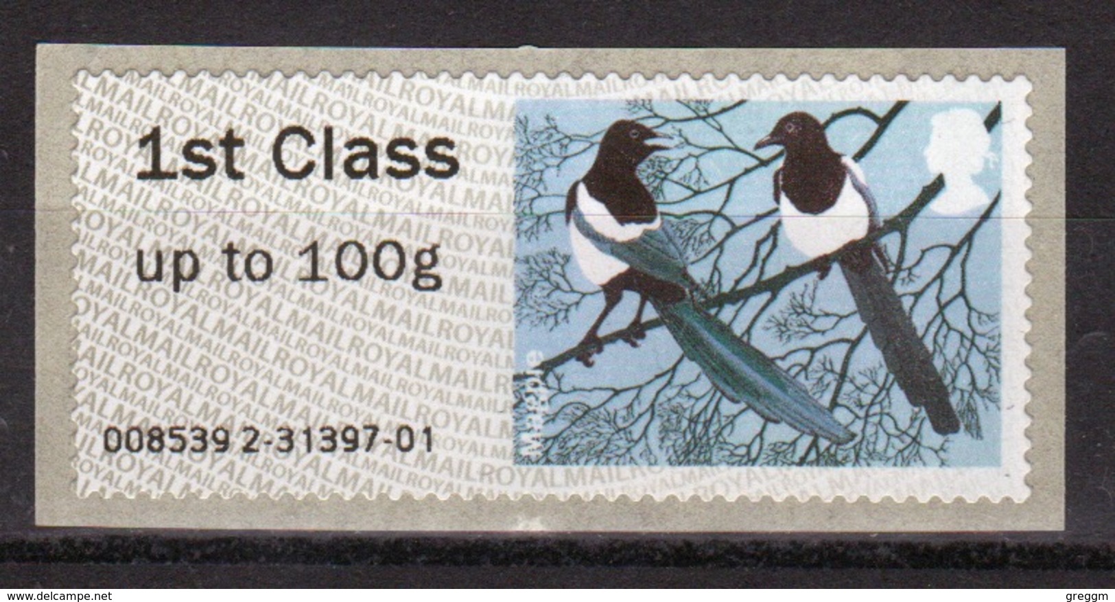 GB Post & Go Faststamps 2011 Birds Of Britain Single 1st Class - Post & Go Stamps