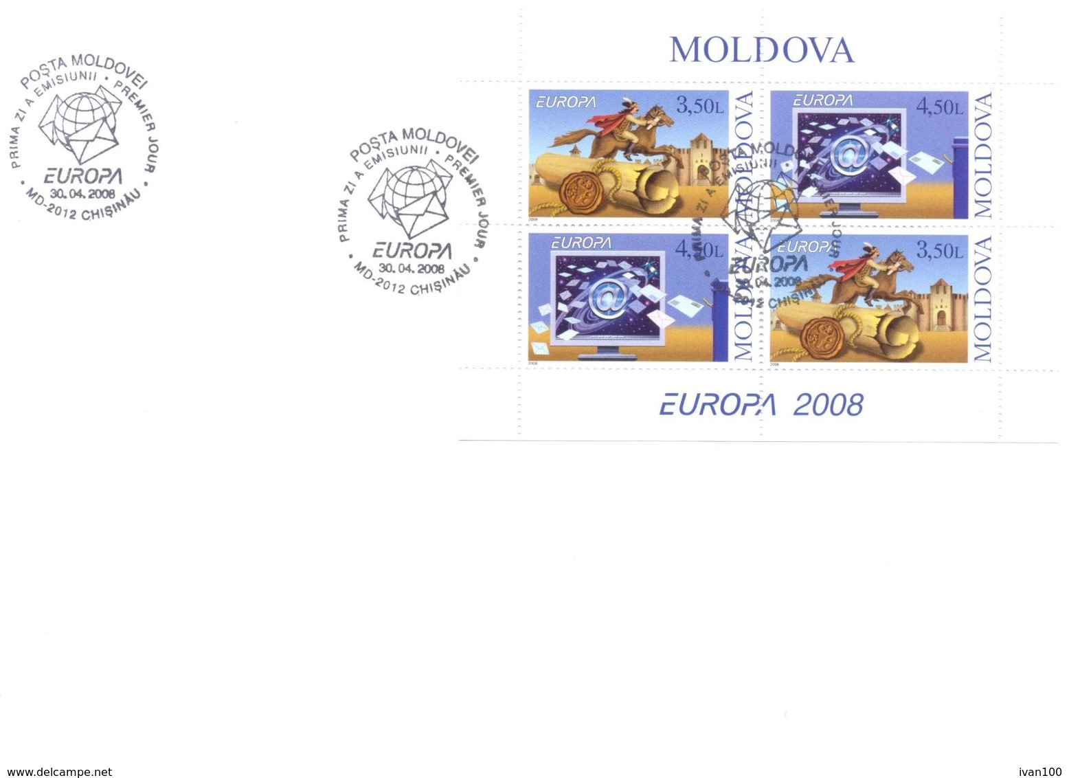 2008. Europa 2008, FDC With Booklet-pane,  Mint/** - 2008