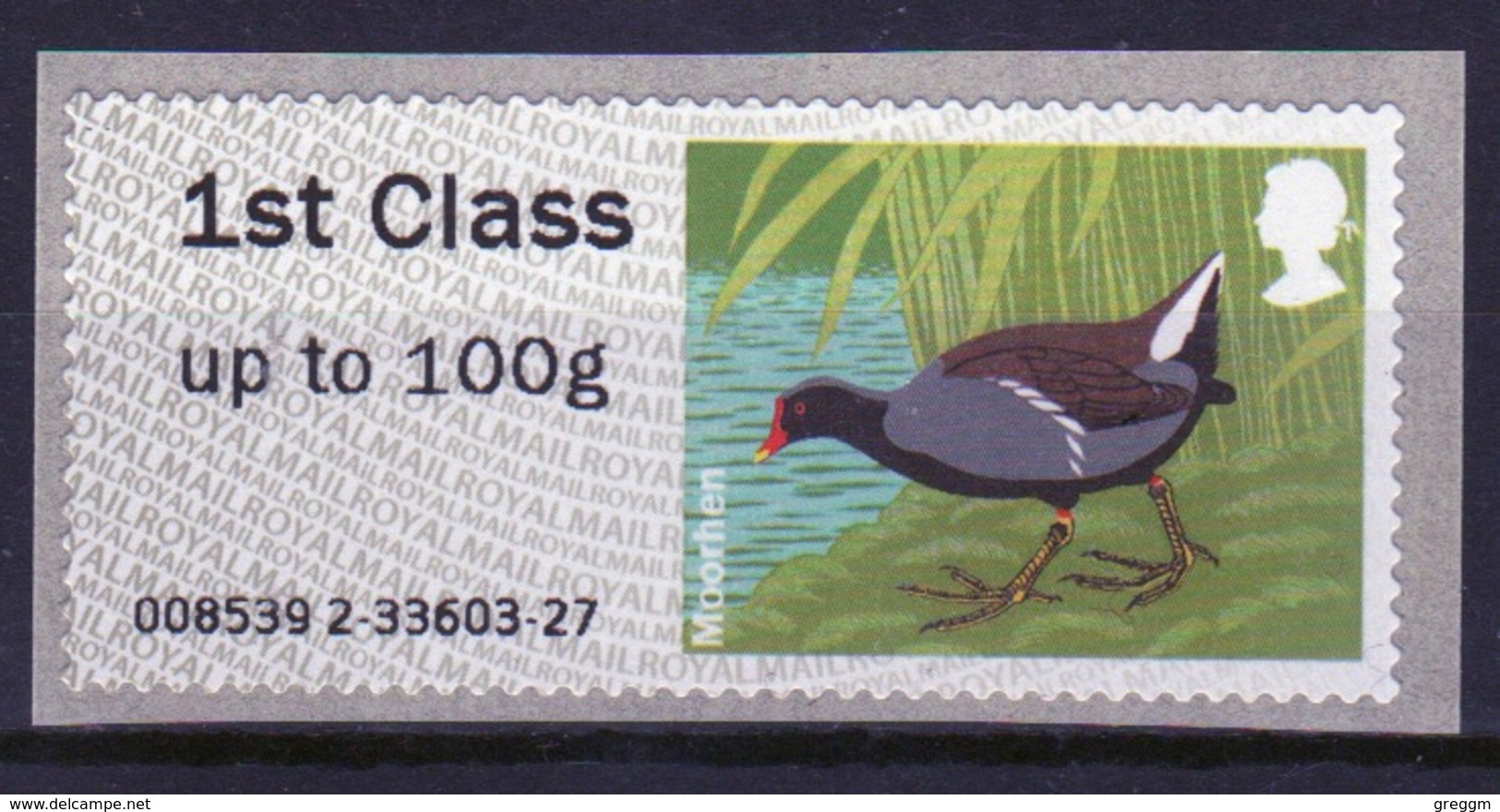 GB Post & Go Faststamps 2011 Birds Of Britain Single 1st Class - Post & Go Stamps