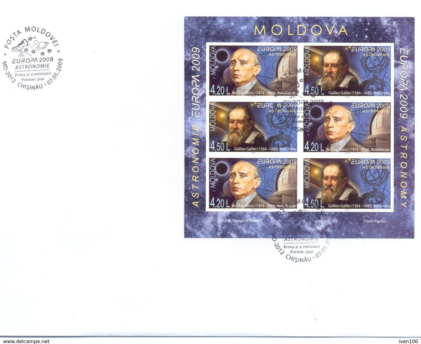 2009. Europa 2009, FDC With Imperforated Booklet-pane, Mint/** - 2009