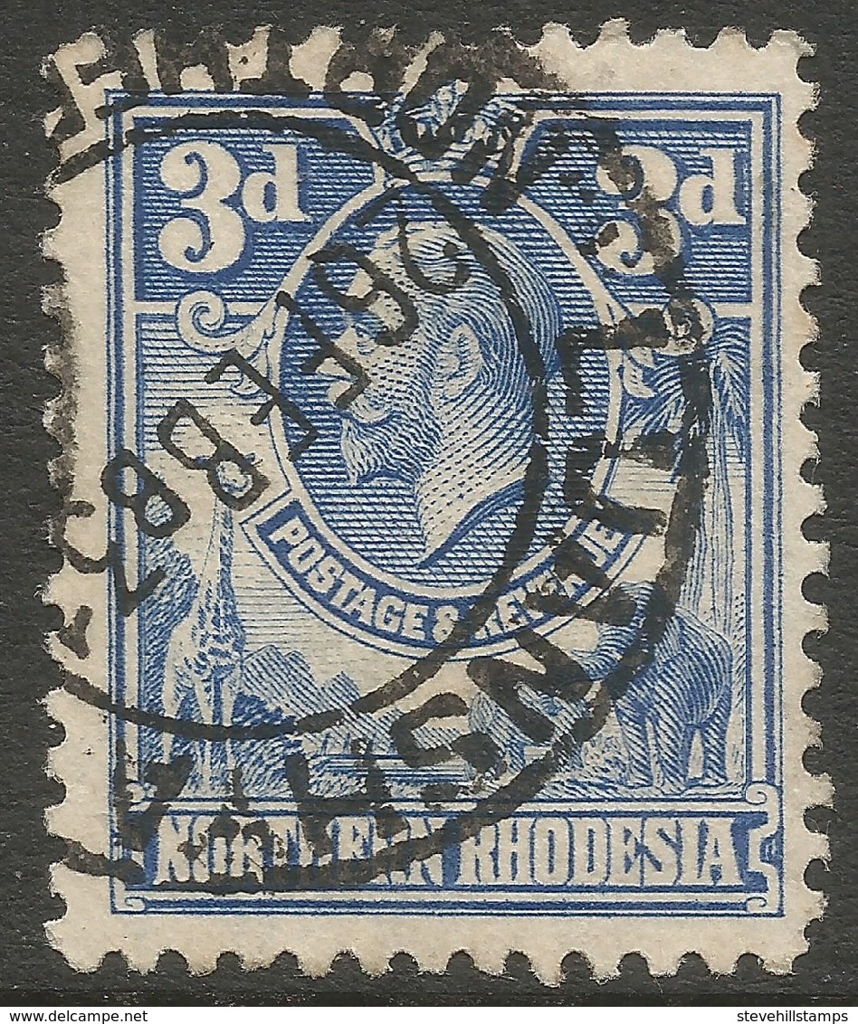 Northern Rhodesia. 1925-29 KGV. 3d Used. SG 5 - Rhodesia Del Nord (...-1963)