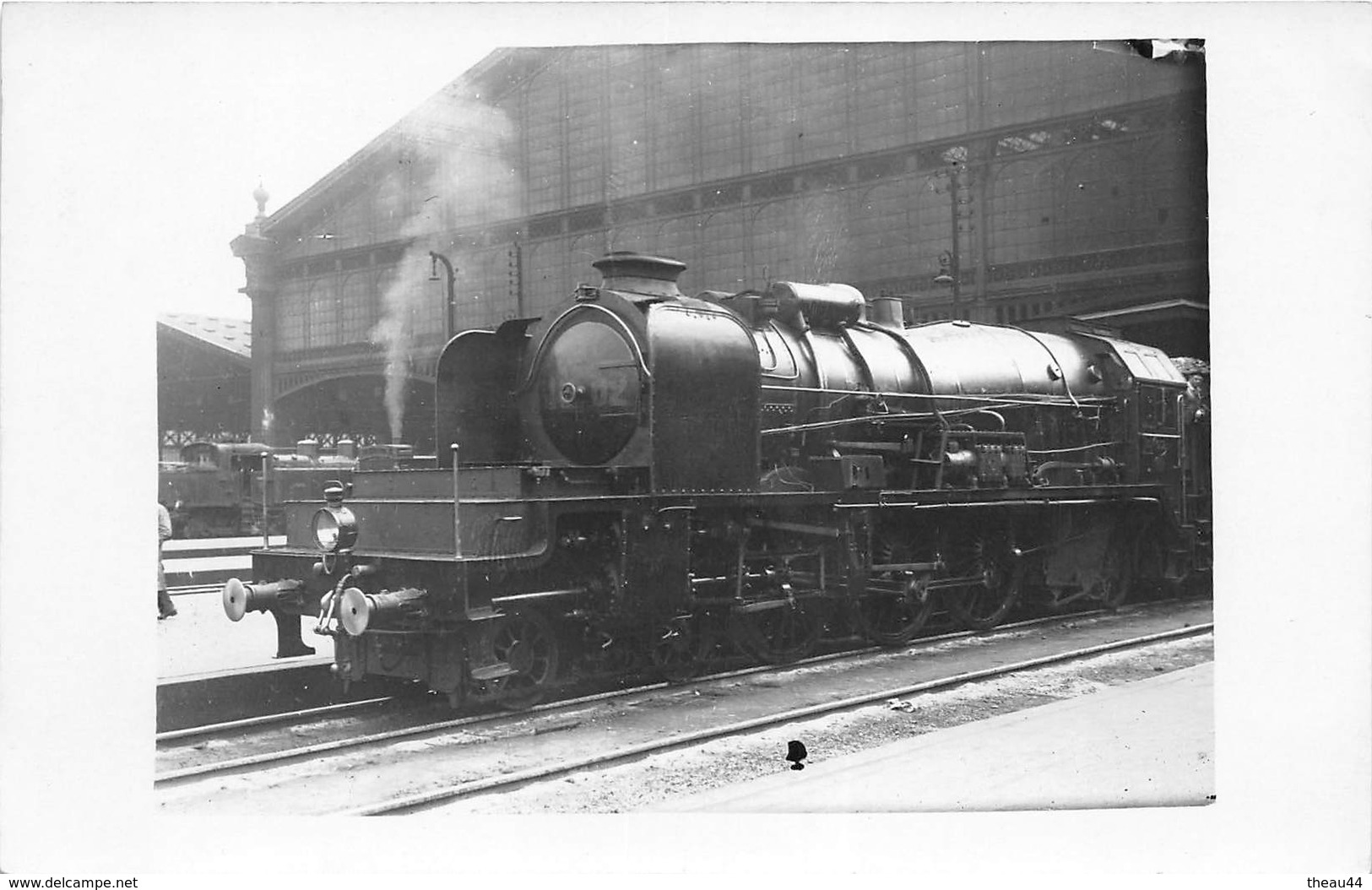 ¤¤  -   Carte-Photo Non Situé D'une Locomotive En Gare  -  Chemin De Fer   -  ¤¤ - Matériel