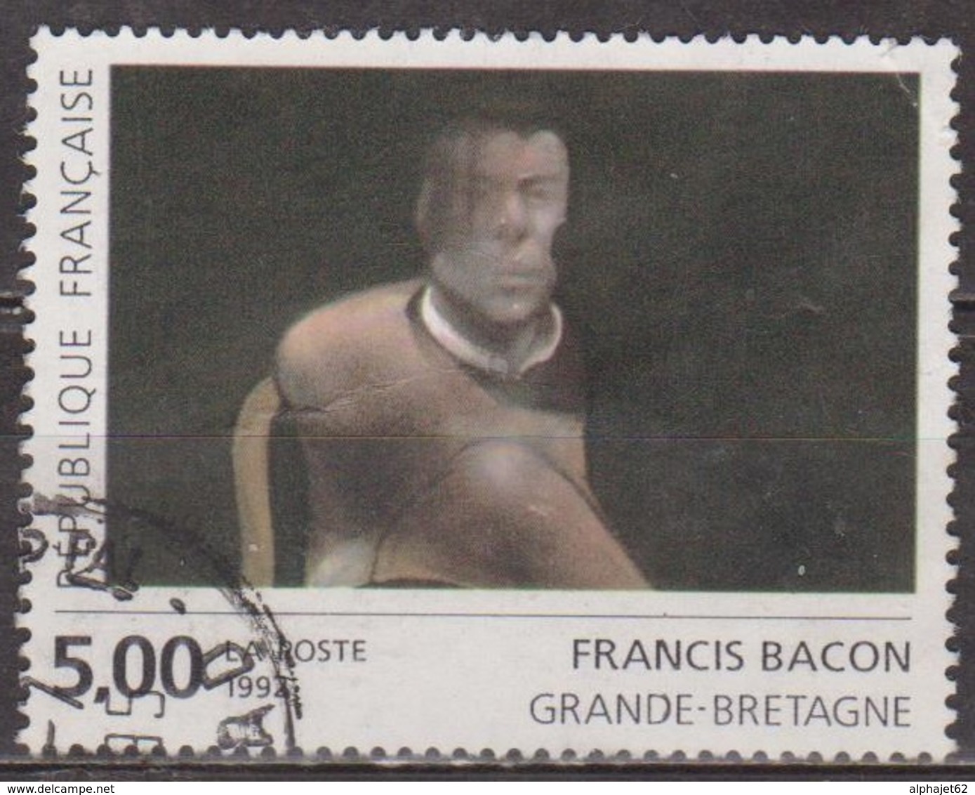 Art Contemporain, Peinture - FRANCE - Création De Francis Bacon: Etude Pour Le Portrait De John Edward - N° 2779 - 1992 - Oblitérés
