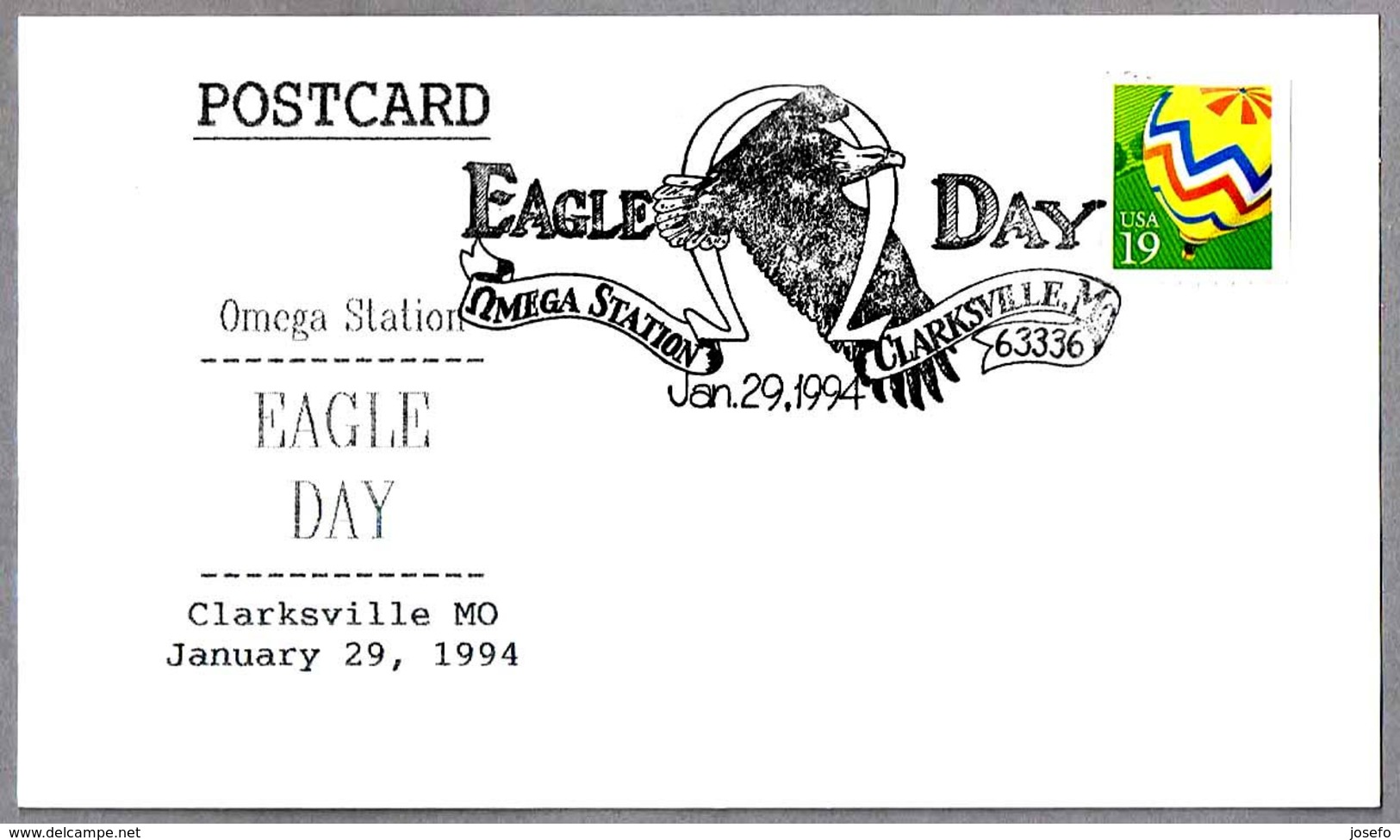 DIA DEL AGUILA - EAGLE DAY. Clarksville MO 1994 - Águilas & Aves De Presa