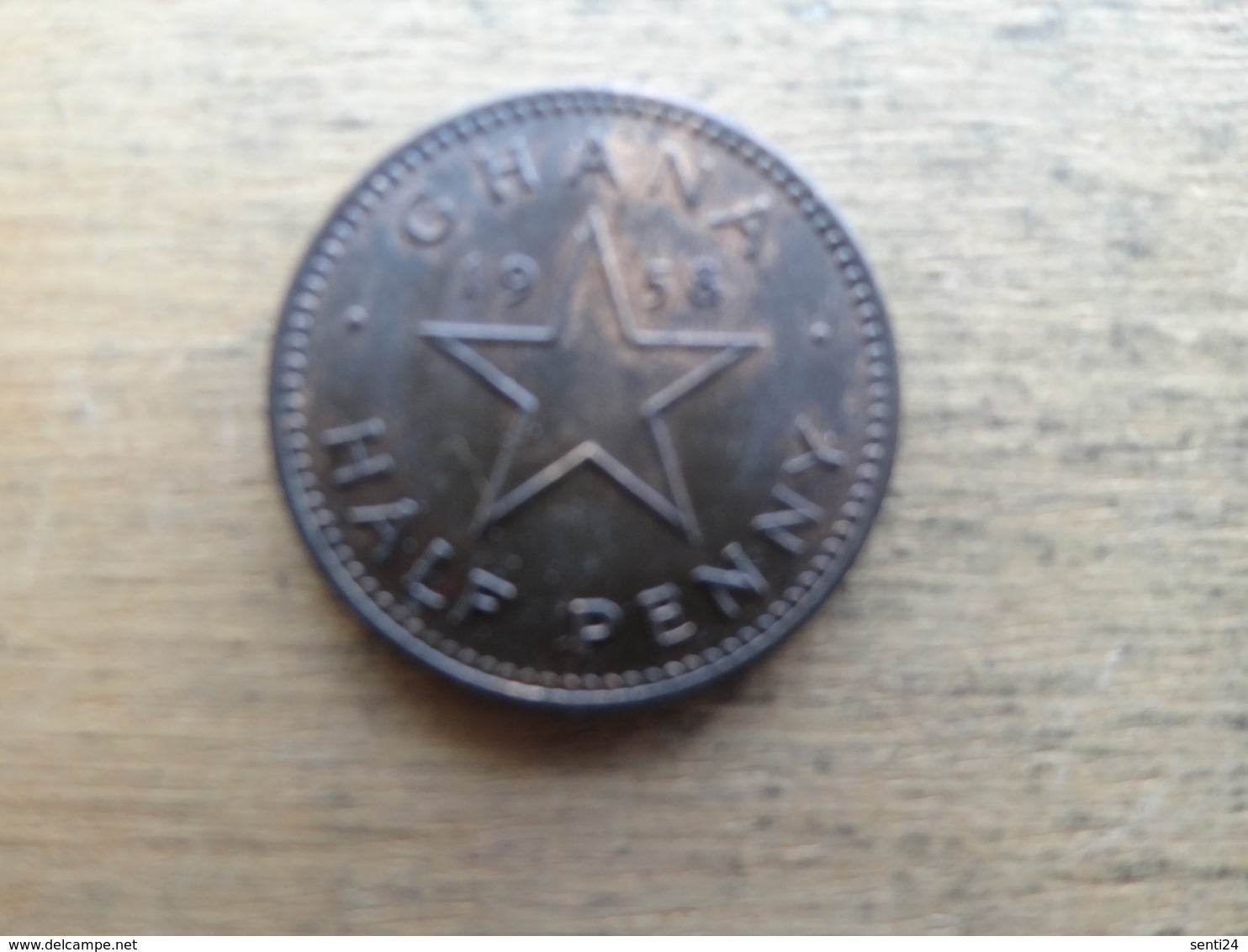 Ghana  1/2  Penny  1958  Km 1 - Ghana