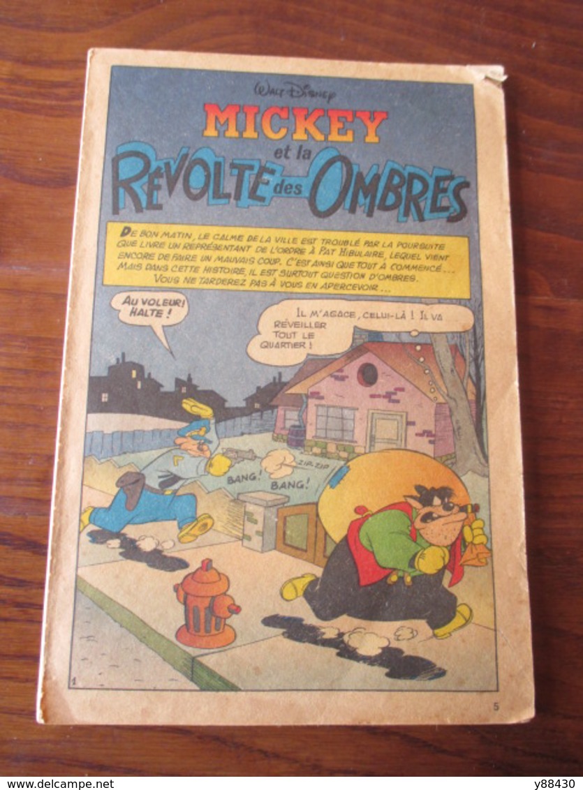 Livret - MICKEY ET LA REVOLTE DES OMBRES De WALT DISNEY - 40 Pages - 9 Photos - Autres & Non Classés