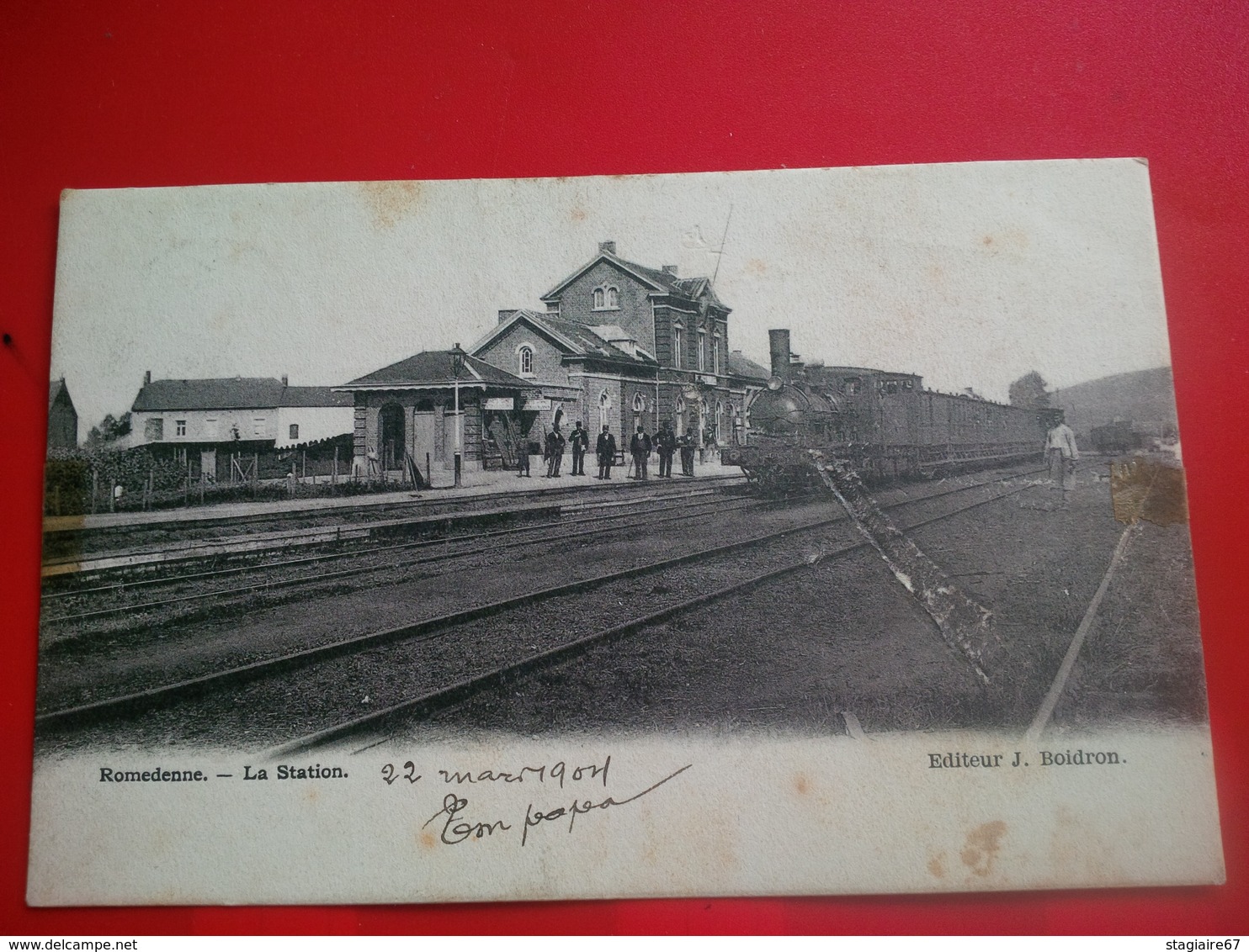 ROMEDENNE LA STATION TRAIN - Autres & Non Classés