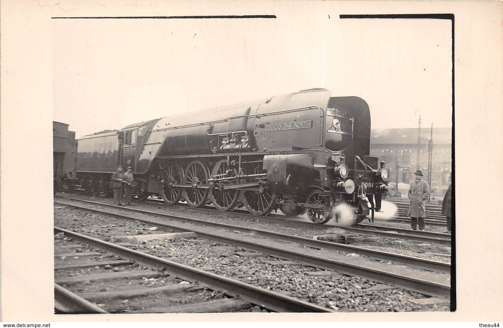 ¤¤  -   Carte-Photo  -   Locomotive Anglaise " COCK O' NORTH "   -  Chemin De Fer  -  Cheminots   -  ¤¤ - Matériel