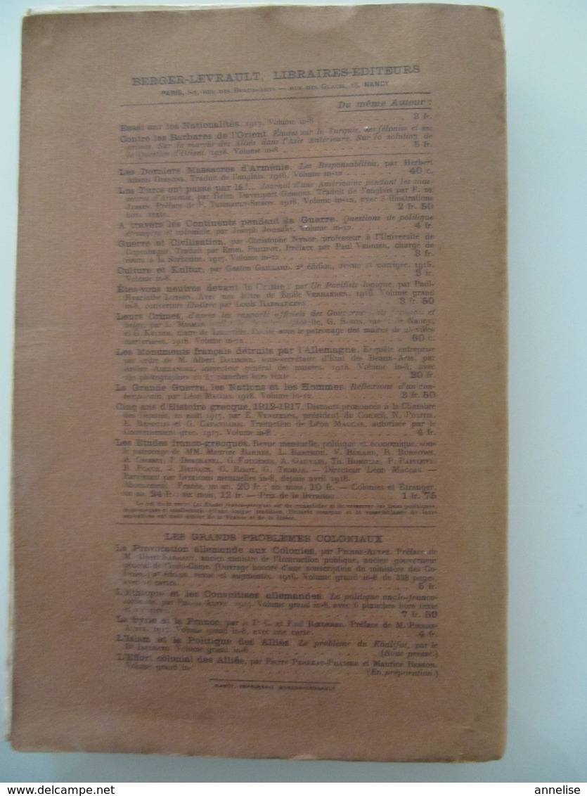 1919 Histoire du Peuple Arménien - Jacques de Morgan - Ed Berger Levrault Paris