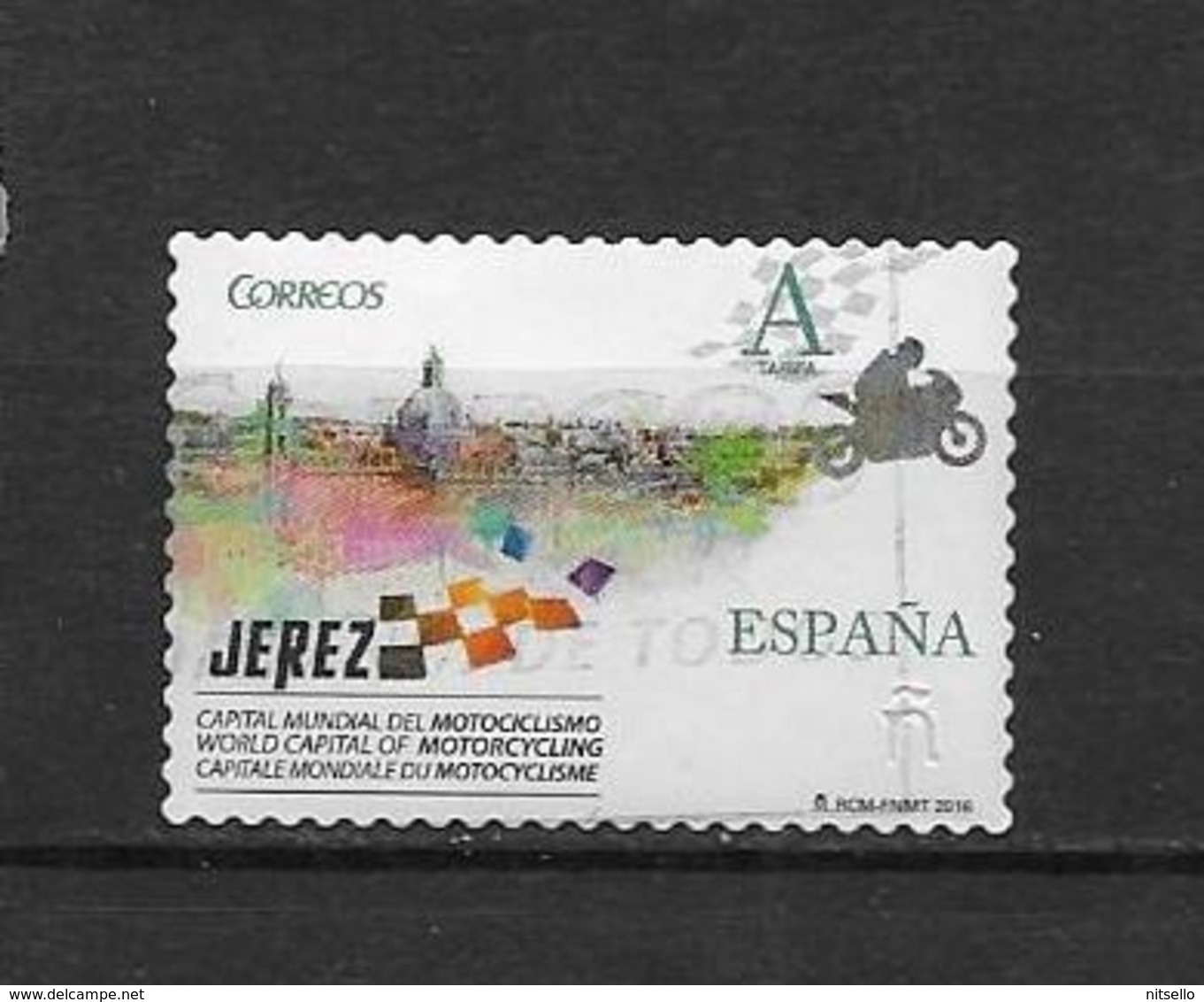 LOTE 1873 /// ESPAÑA 2016  -  JEREZ  CAPITAL MUNDIAL DEL MOTOCICLISMO - Oblitérés