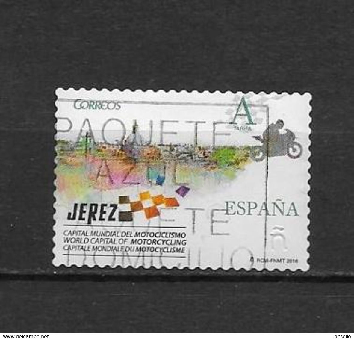 LOTE 1873 /// ESPAÑA 2016  -  JEREZ  CAPITAL MUNDIAL DEL MOTOCICLISMO - Used Stamps