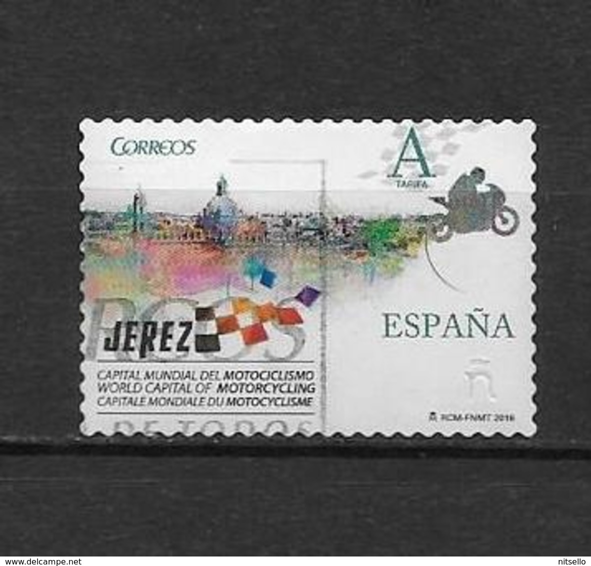 LOTE 1873 /// ESPAÑA 2016  -  JEREZ  CAPITAL MUNDIAL DEL MOTOCICLISMO - Used Stamps