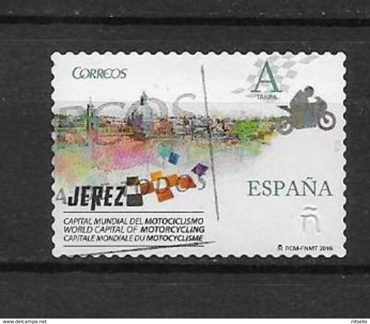 LOTE 1873 /// ESPAÑA 2016  -  JEREZ  CAPITAL MUNDIAL DEL MOTOCICLISMO - Used Stamps