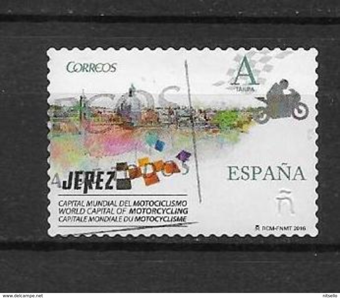 LOTE 1873 /// ESPAÑA 2016  -  JEREZ  CAPITAL MUNDIAL DEL MOTOCICLISMO - Gebraucht