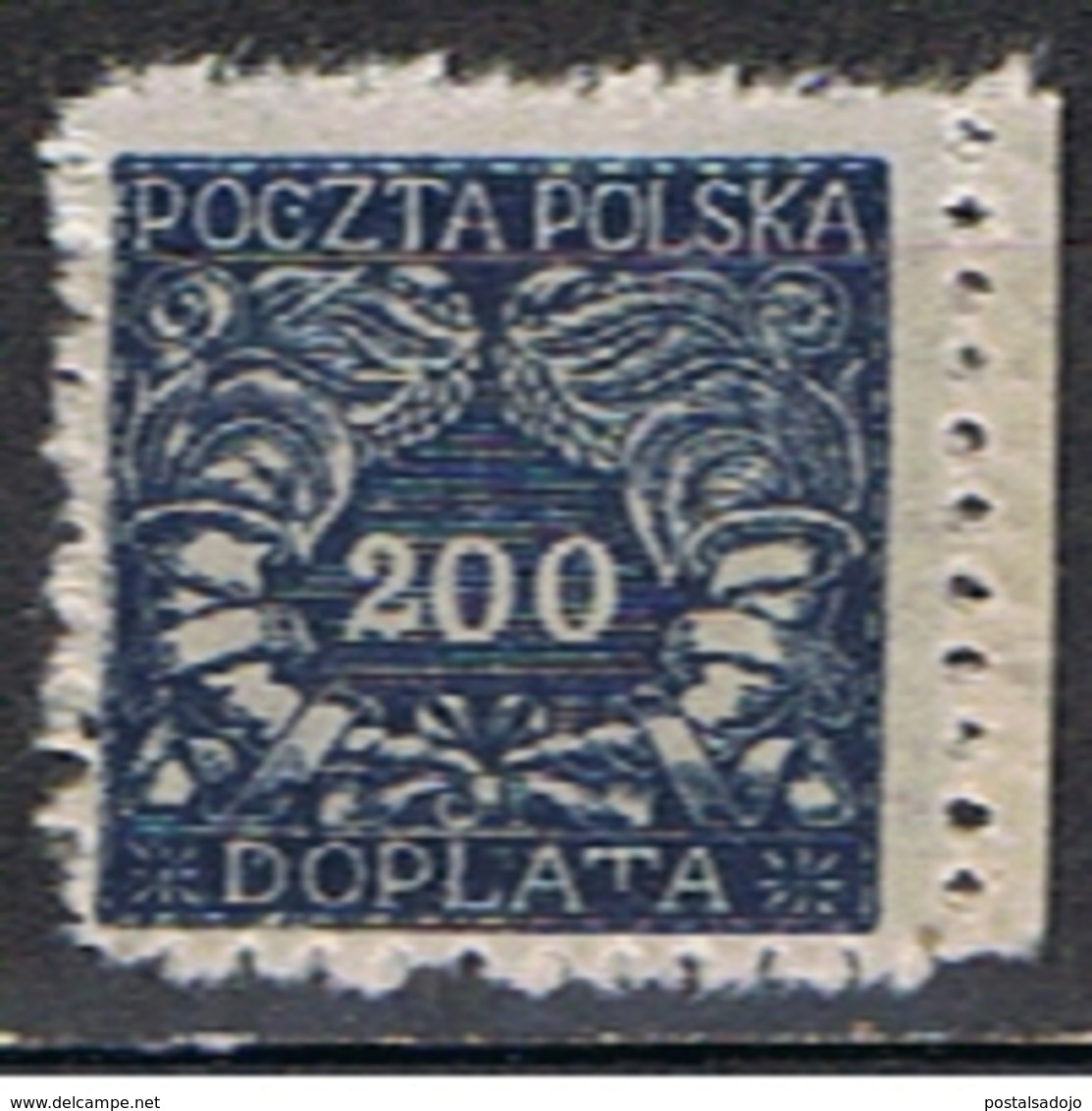 POLOGNE 55 // YVERT 30 TIMBRE TAXE  // 1919 - Dienstzegels