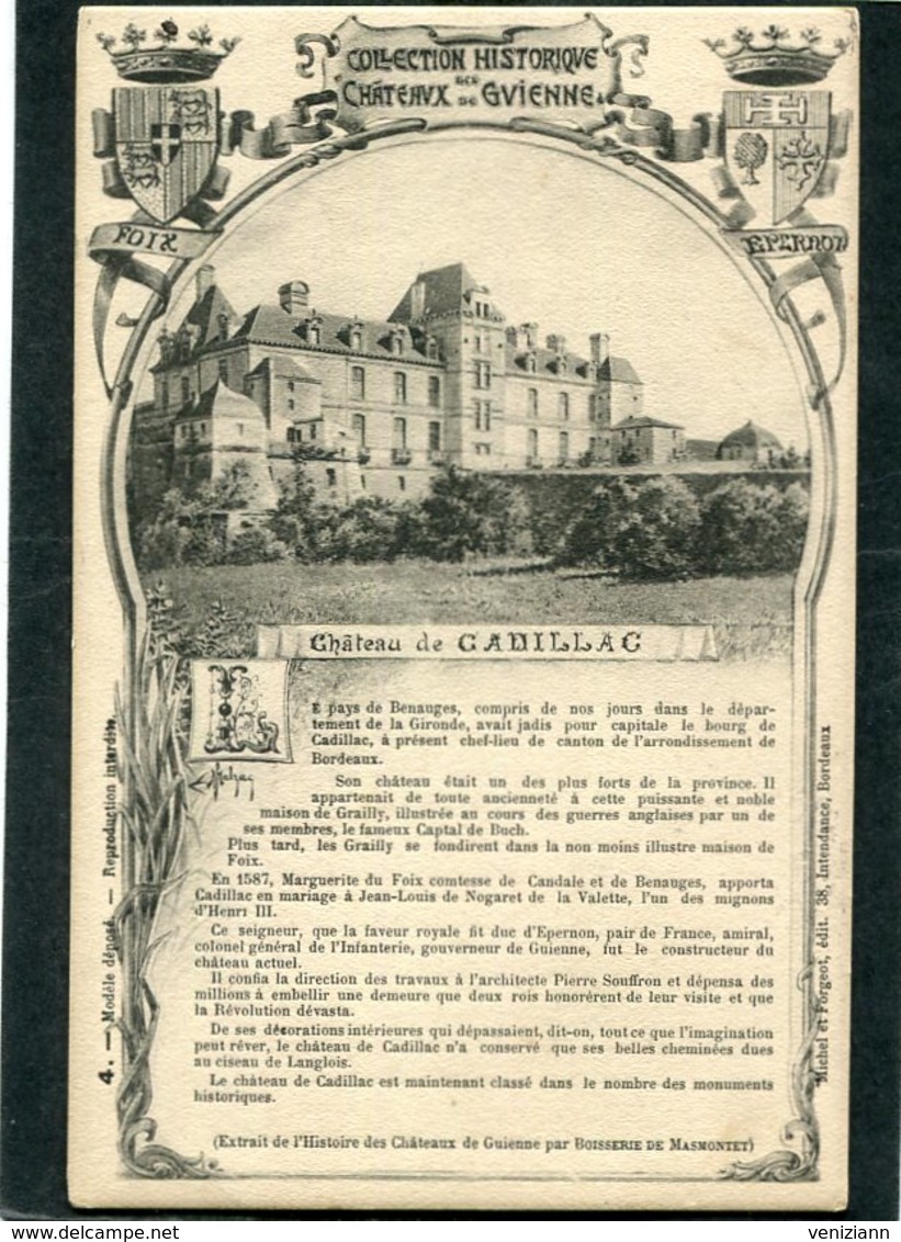 CPA - Château De CADILLAC - Cadillac