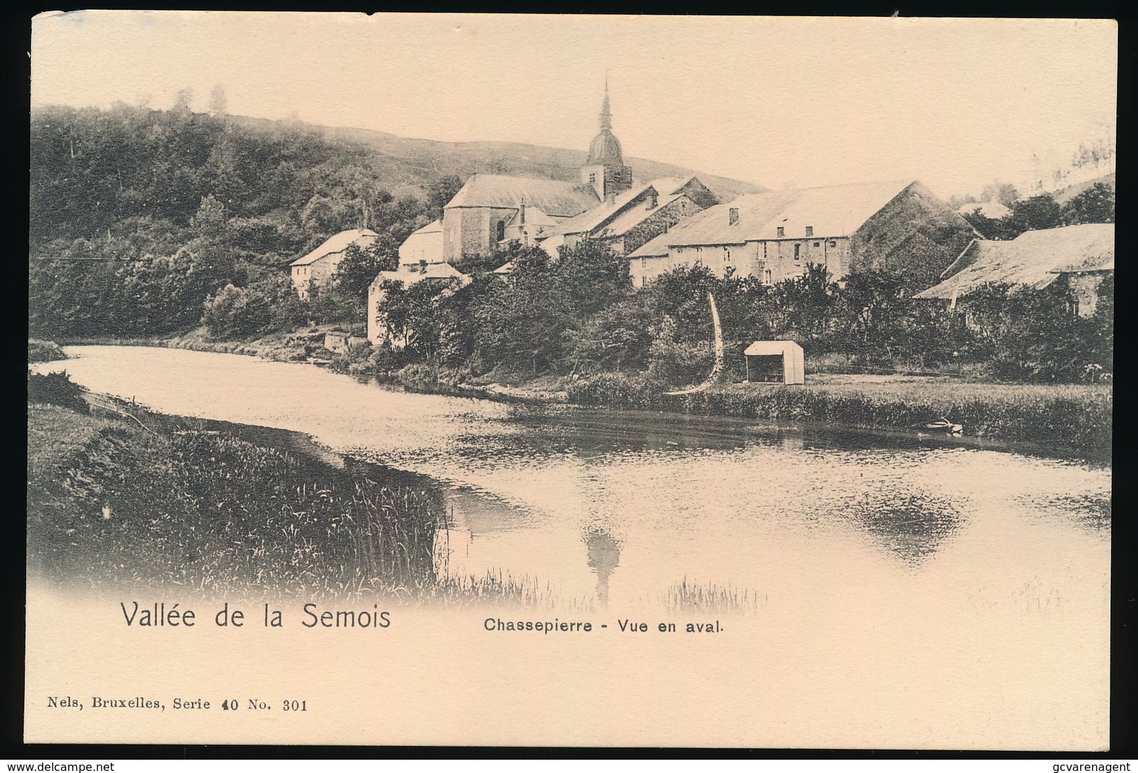 CHASSEPIERRE   VALLEE DE LA SEMOIS   VUE EN AVAL - Chassepierre