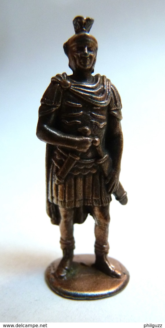 FIGURINE KINDER  METAL SOLDAT ROMAIN 1 2ème Série 80's -   ROMER 1 Légionnaire Legionär Centurion Cuivre - Figurines En Métal