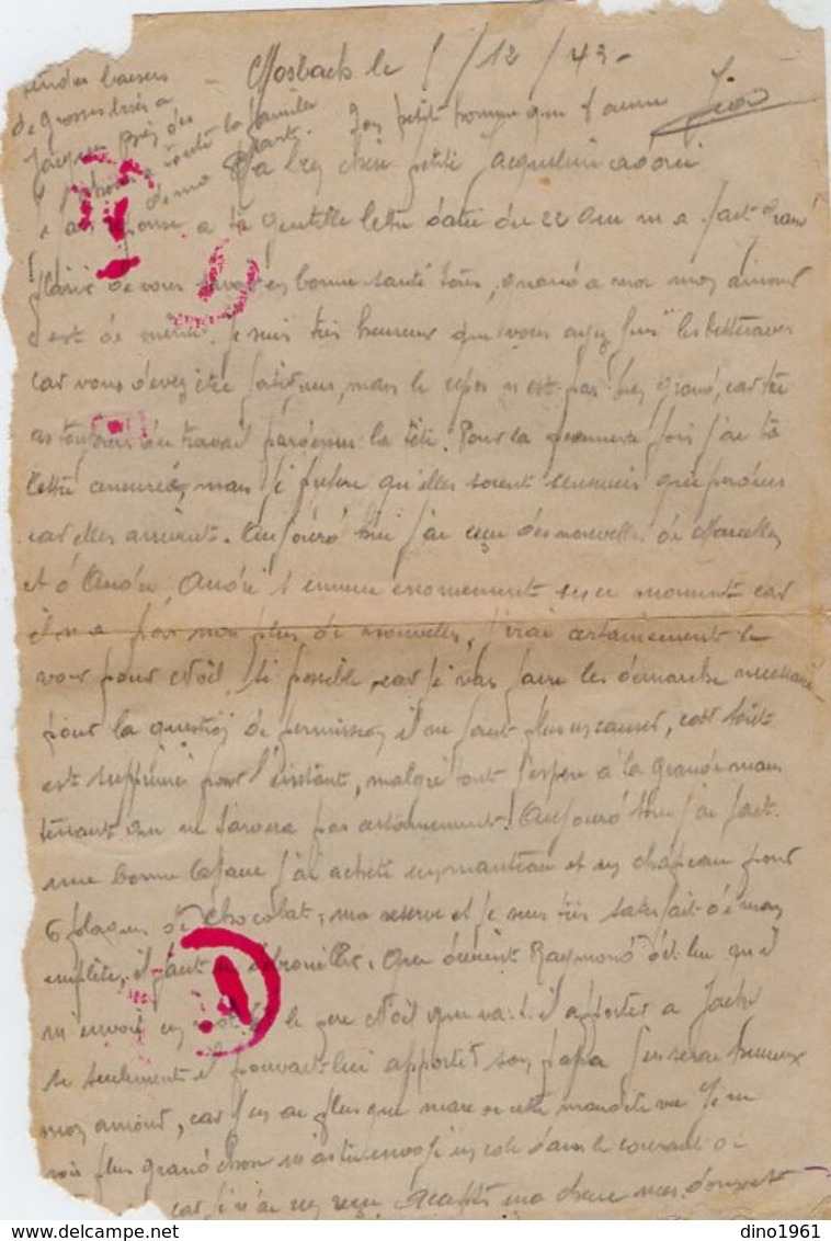 TB 2456 - MILITARIA - Lettre De Mr J. TISSIER à MOSBACH Pour BAILLY - CARROIS Par NANGIS - Guerre De 1939-45