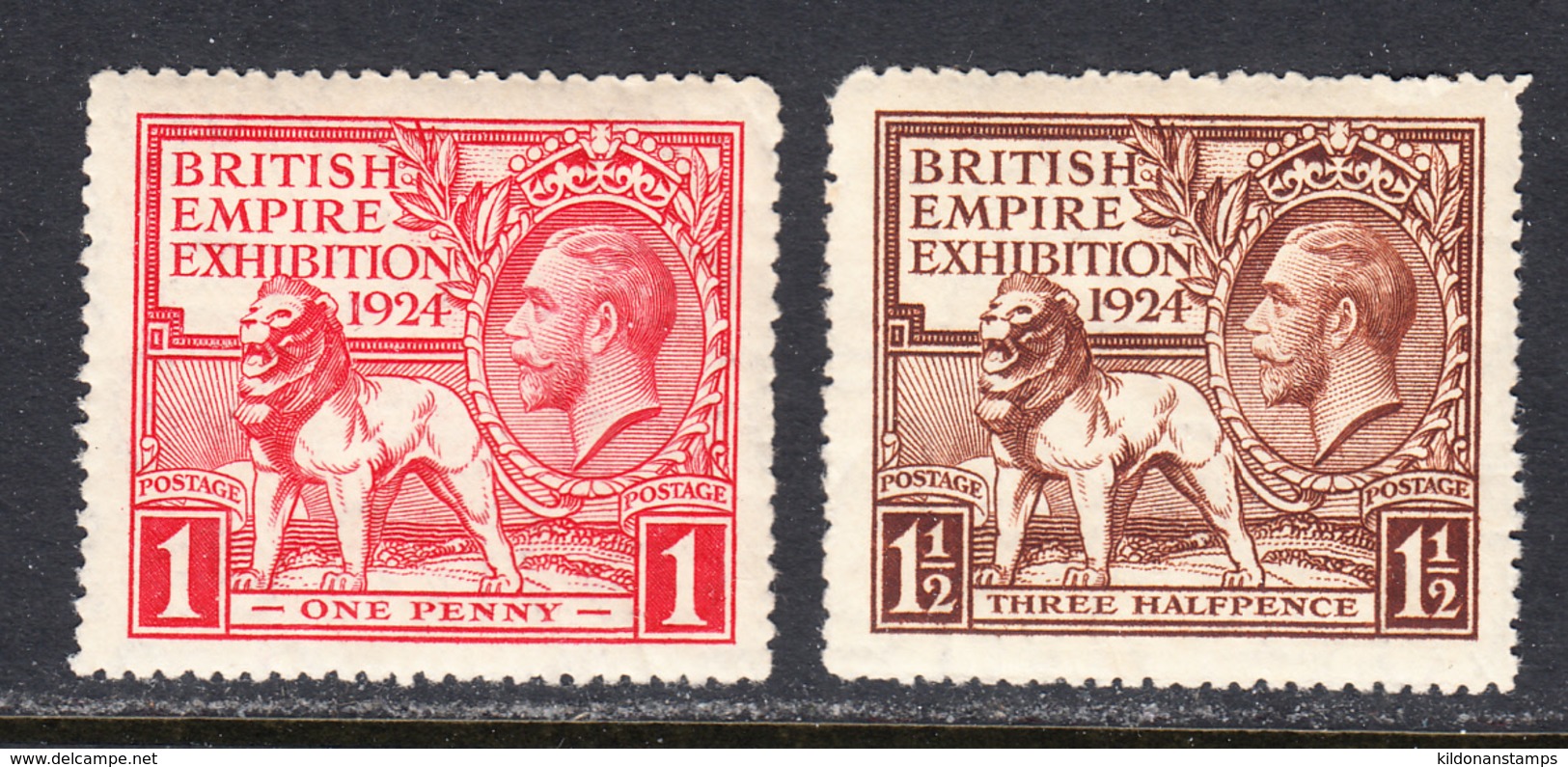 Great Britain 1924 Mint No Hinge, Sc# 185-186 - Unused Stamps