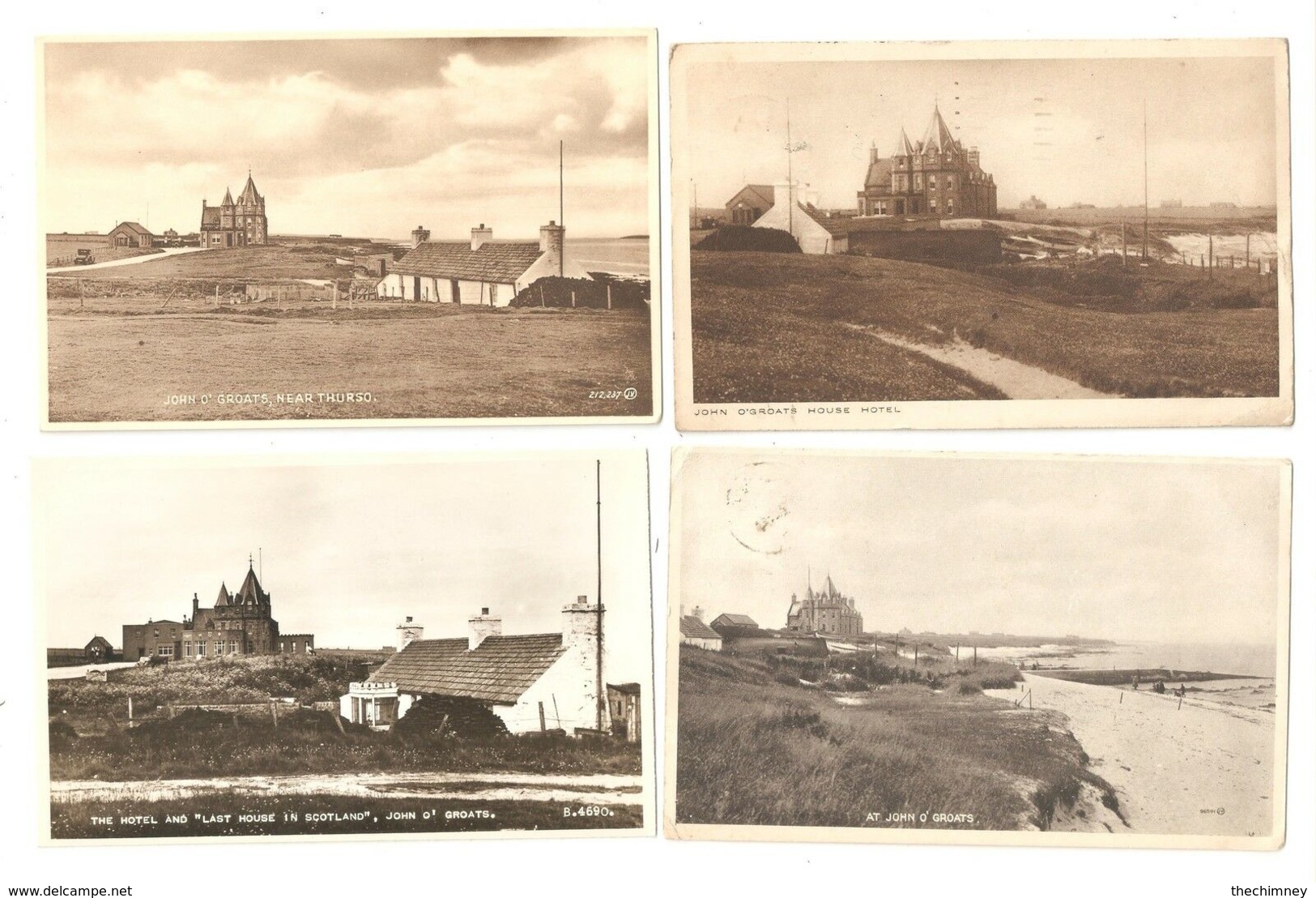 4 --- FOUR MORE OLD POSTCARDS OF JOHN O'GROATS CAITHNESS SCOTLAND - Caithness