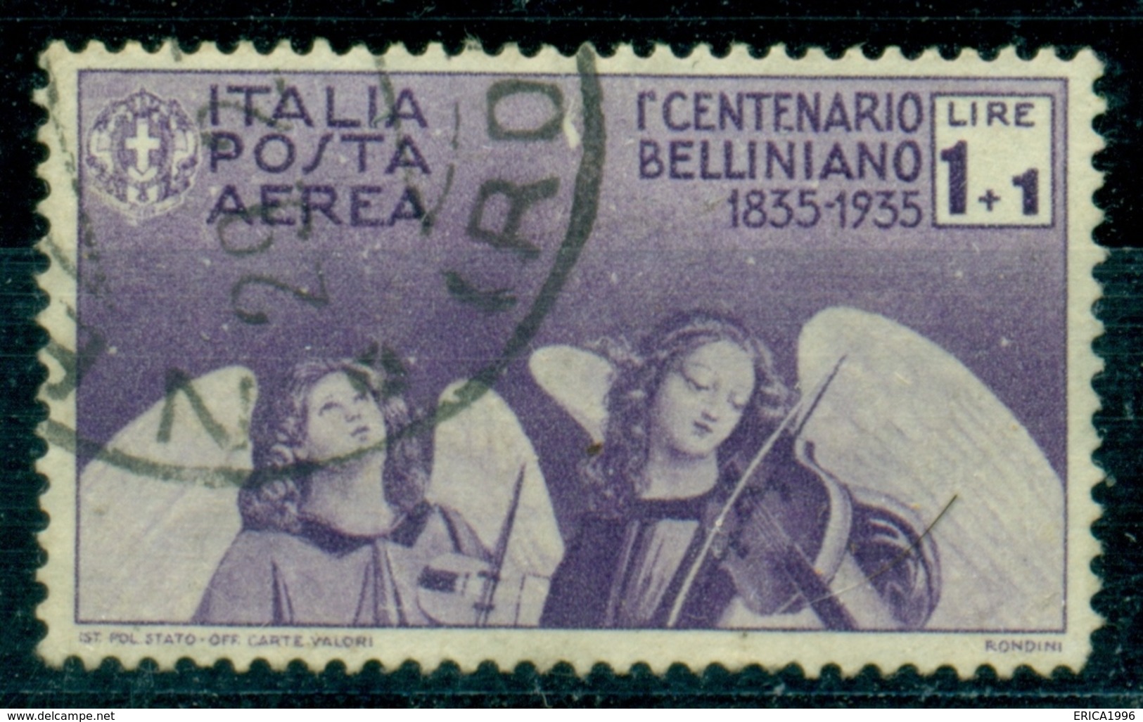 V7363 ITALIA 1935 REGNO Bellini Posta Aerea 1 L, Usato, Ottime Condizioni - Posta Aerea