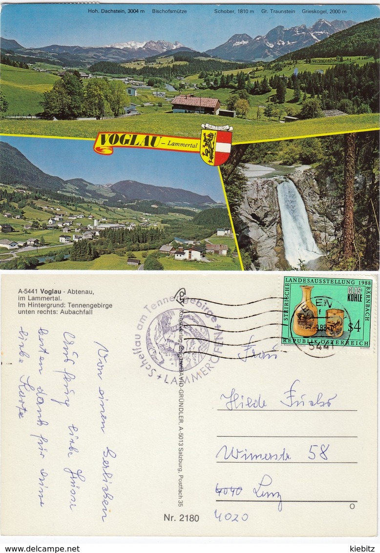 SBG-Abtenau-Voglau 3 Bildkarte  Gel. 1988 - Abtenau