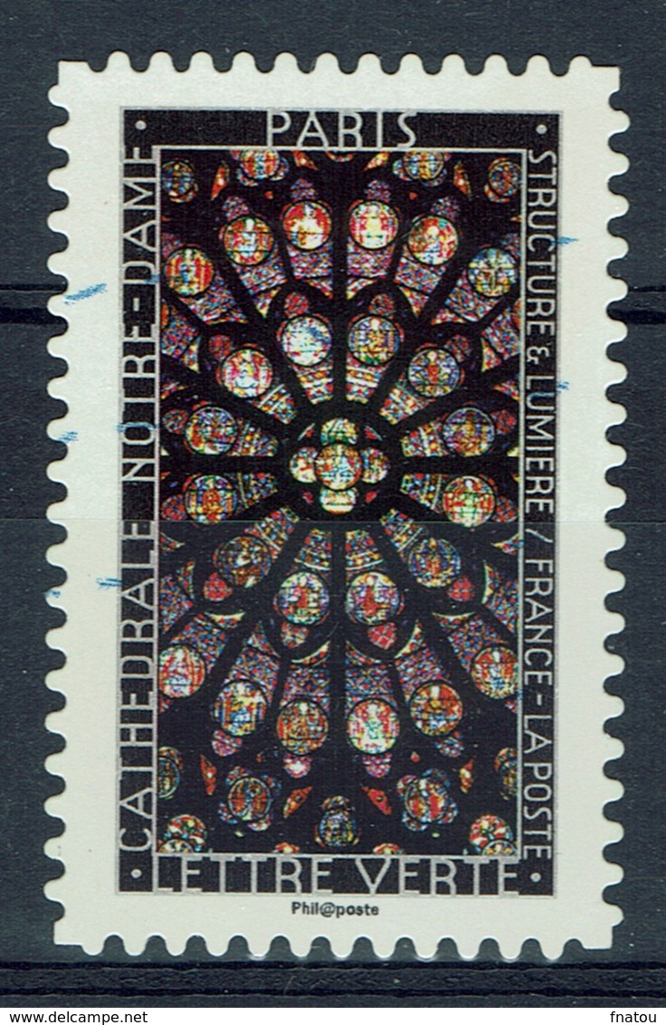 France, Stained Glass, Notre-Dame De Paris, 2016, VFU - Used Stamps